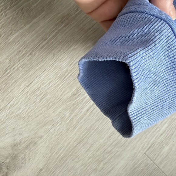 Lululemon Scuba Hoodie VTG Full Zip Periwinkle Blue No Thumbholes Size 10 GUC - Picture 9 of 9